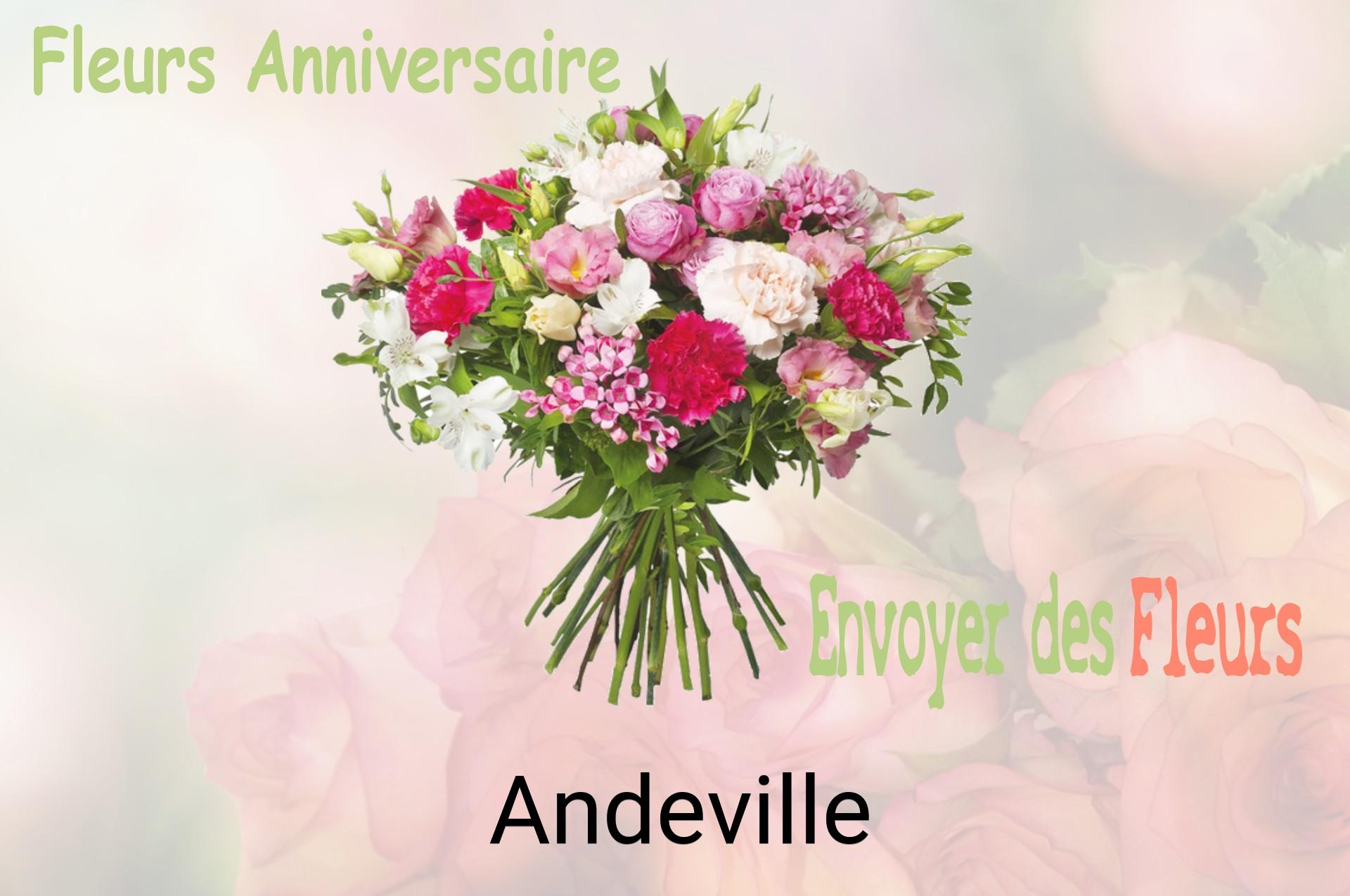 Bouquet de fleurs d’anniversaire livré à Andeville