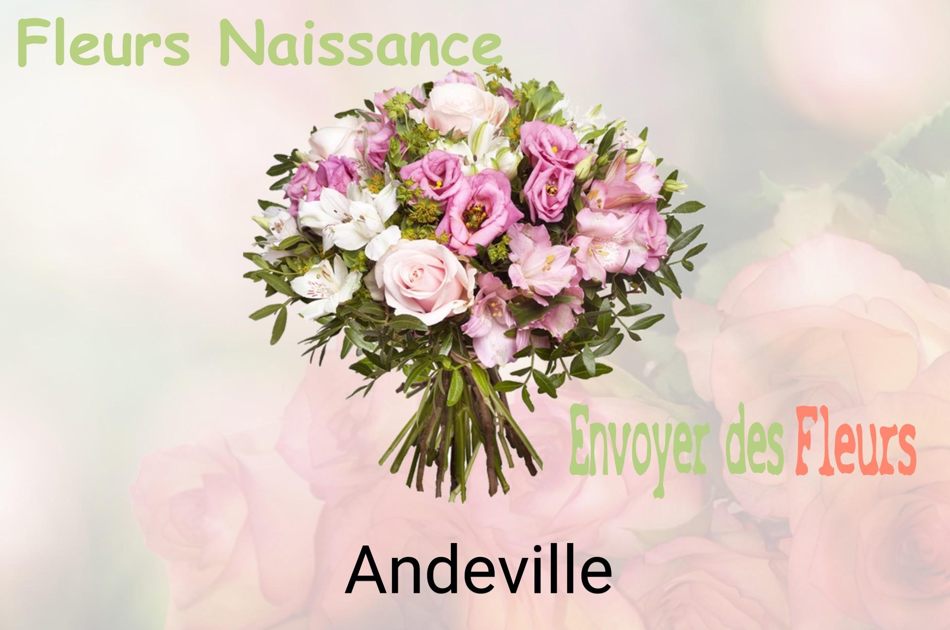 Bouquet de fleurs de naissance livré à Andeville